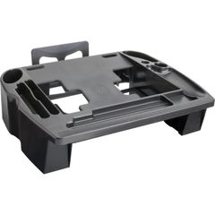 Telephone Stand/Organizer, 5" Height x 11.5" Width x 9.5" DepthDesktop, Non-skid Base, Cable Management, Black, Plastic, 1 Each