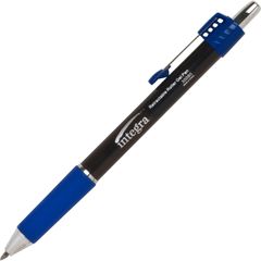 Retractable Roller Gel Pen with Metal Clip, 0.7 mm Pen Point Size, Retractable, Blue Gel-based Ink, Blue Barrel, 1 Dozen
