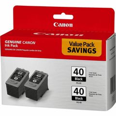 PG-40 Original Ink Cartridge, Inkjet, Black, 2 / Pack