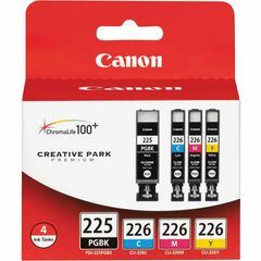 PGI225CLI226 Original Ink Cartridge, Inkjet, Magenta, Yellow, Magenta, Yellow, 4 / Pack