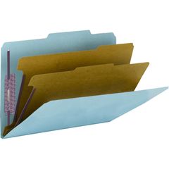 Premium Pressboard Classification Folders with SafeSHIELD® Coated Fastener Technology, Legal, 8 1/2" x 14" Sheet Size, 2" Expansion, 6 Fastener(s)