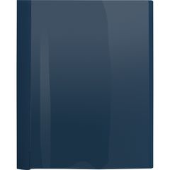 Letter Report Cover, 1/2" Folder Capacity, 8 1/2" x 11", 100 Sheet Capacity, 3 x Prong Fastener(s), Clear, Dark Blue, 25 / Box