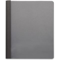 Letter Report Cover, 8 1/2" x 11", 100 Sheet Capacity, 3 x Prong Fastener(s), Black, 25 / Box
