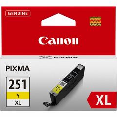 CLI251XLY Original Ink Cartridge, Inkjet, Yellow, 1 Each