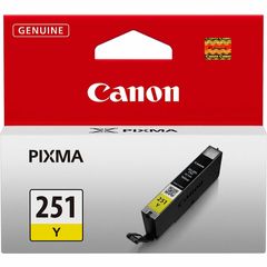 CLI-251Y Original Ink Cartridge, Inkjet, Yellow, 1 Each