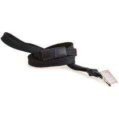 Safety Breakaway Lanyard, 12 / Pack, 36" Length, Black, Nylon, Steel