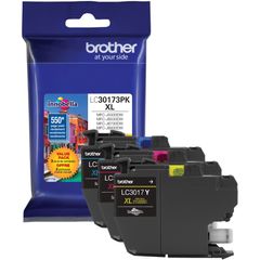 LC30173PK Original High Yield Inkjet Ink Cartridge - Cyan, Magenta, Yellow - 3 / Pack, 550 Pages Cyan, 550 Pages Magenta, 550 Pages Yellow