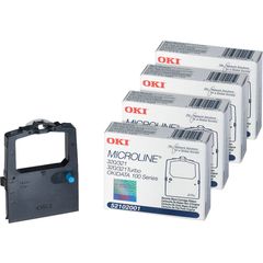 Dot Matrix Ribbon Cartridge - Black - 4 / Bundle, 3 Million Characters