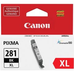 CLI-281XL Original Inkjet Ink Cartridge - Black - 1 Each, Inkjet, 1 Each