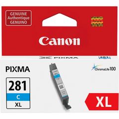 CLI-281XL Original Inkjet Ink Cartridge - Cyan - 1 Each, Inkjet, 1 Each