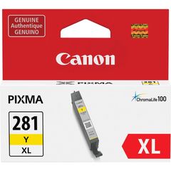 CLI-281XL Original Inkjet Ink Cartridge - Yellow - 1 Each, Inkjet, 1 Each