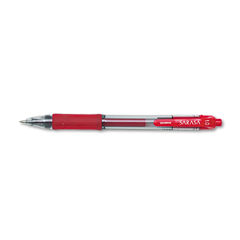 Sarasa Dry Gel X20 Gel Pen, Retractable, Bold 1 mm, Red Ink, Clear/Red Barrel, Dozen