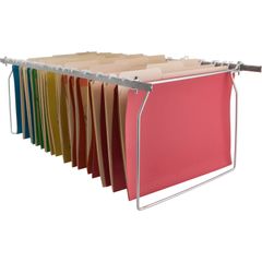 Premium File Folder Frames, Letter, Metal, Stainless Steel, 6 / Box