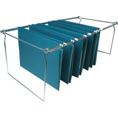 Premium File Folder Frames, Legal, Metal, Stainless Steel, 6 / Box