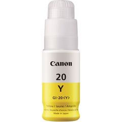 GI-20 MegaTank Ink, Inkjet, Yellow, 1 Each