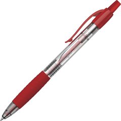 Retractable 0.7mm Gel Pen, Medium Pen Point, 0.7 mm Pen Point Size, Retractable, Red Gel-based Ink, Red Barrel, 1 Dozen