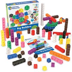 MathLink Cubes Big Builders, Skill Learning: Imagination, Building, STEM, Creativity, Mathematics, 5-9 Year, Multi