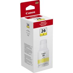 GI-26 Pigment Color Ink Bottle, Inkjet, Yellow, 14000 Pages, 132 mL, High Yield, 1 Each