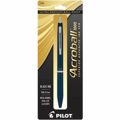 Ballpoint Pen, Fine Pen Point, 0.7 mm Pen Point Size, Refillable, Retractable, Black Gel-based Ink,