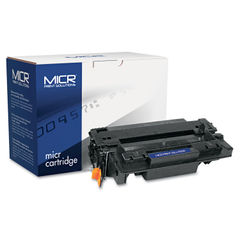 Compatible CE255A(M) (55AM) MICR Toner, 6,000 Page-Yield, Black