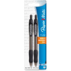 Retractable Profile Ballpoint Pens, Bold Pen Point, 1.4 mm Pen Point Size, Refillable, Retractable, Black, Black Barrel, 1 / Pack