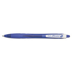 RexGrip BeGreen Ballpoint Pen, Retractable, Medium 1 mm, Blue Ink, Translucent Blue Barrel, Dozen