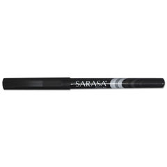 Sarasa Porous Point Pen, Stick, Fine 0.8 mm, Black Ink, Black Barrel, 12/Pack
