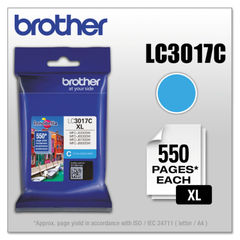 LC3017C Innobella High-Yield Ink, 550 Page-Yield, Cyan