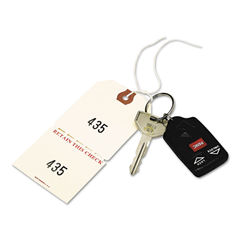 Duplicate Auto Park Tags, 1-500, 4.75 x 2.38, Manila, 500/Box