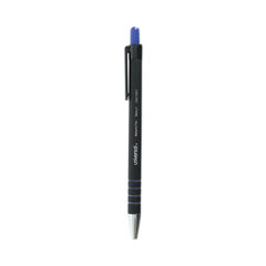 Ballpoint Pen, Retractable, Medium 1 mm, Blue Ink, Blue Barrel, Dozen