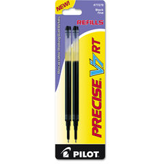 Refill for Pilot Precise V7 RT Rolling Ball, Fine Conical Tip, Black Ink, 2/Pack
