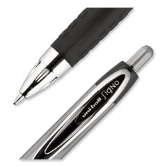 Signo 207 Gel Pen Value Pack, Retractable, Medium 0.7 mm, Black Ink, Smoke/Black Barrel, 36/Box