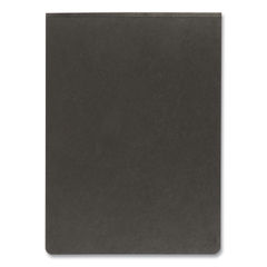 Pressboard Report Cover with Reinforced Top Hinge, Two-Prong Metal Fastener, 2" Capacity, 8.5 x 11, Black/Black