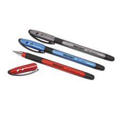 SKILCRAFT 100 Ballpoint Stick Pen - 1 mm Pen Point Size - Red Ink - 12 / Box