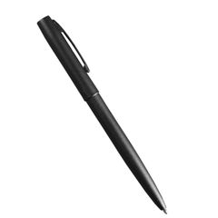 Rite In The Rain Black Metal Clicker Pen, Black Ink - Black - Black