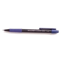 SKILCRAFT Ballpoint Pen - Fine Pen Point Type - Refillable - Blue - 1Dozen